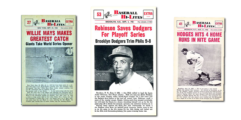 1960 Nu-Card Hi-Lites Baseball Cards