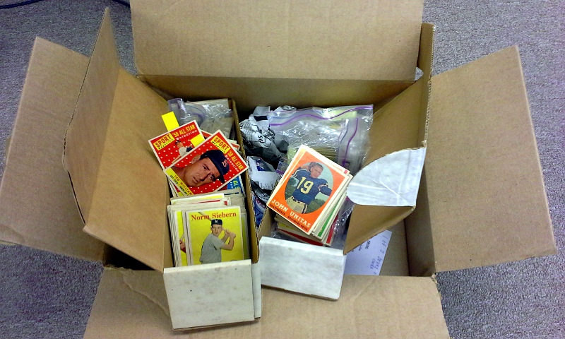 We get more collections sent to us through mail; and pay a fair price for vintage cards.
