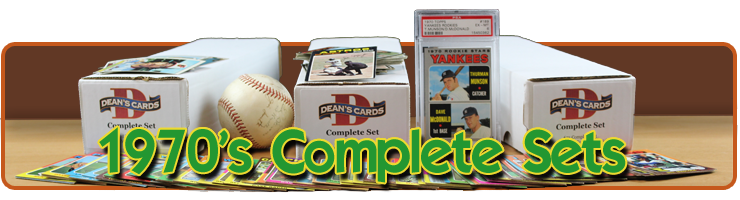 1970s Complete Baseball Card Sets