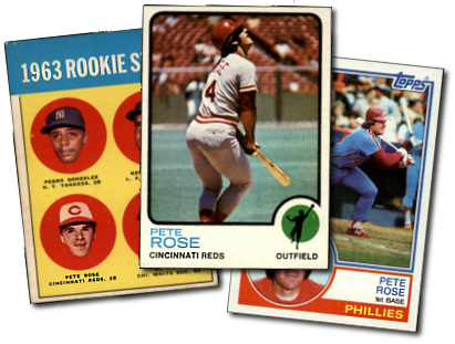 Buy Pete Rose Baseball Cards at Dean's Cards