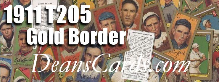 1911 T205 Baseball Cards 