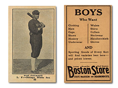 1917 Boston Store H801-8 Baseball Cards 