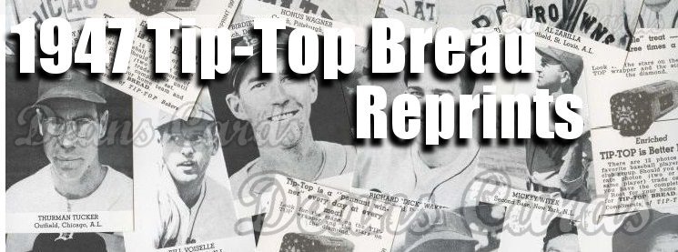 1947 Tip Top Bread Reprint Danny Litwhiler Braves NM/MT