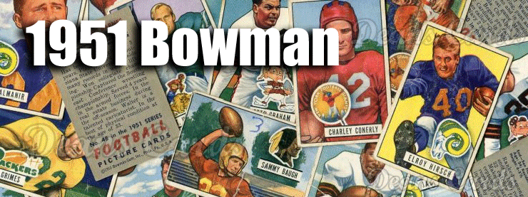1951 Bowman Football Cards 