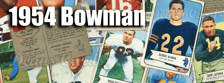 1954 Bowman Football Cards 