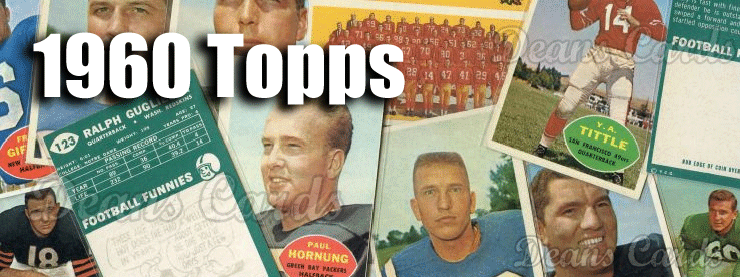1960 Topps Football Cards 