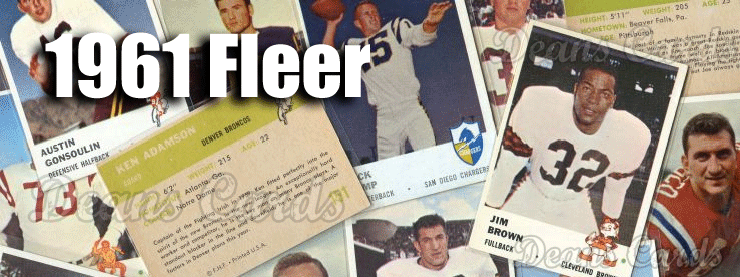1961 Fleer Football Cards 