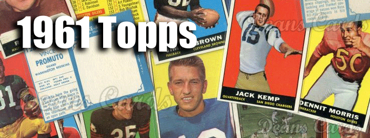 1961 Topps Football Cards 