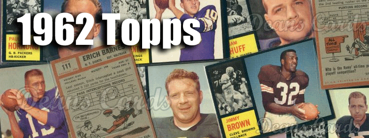 1962 Topps Football Cards 