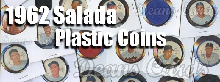 1962 Salada Plastic Coins 