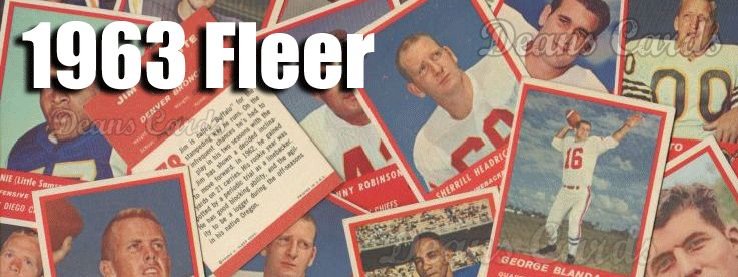 1963 Fleer Football Cards 