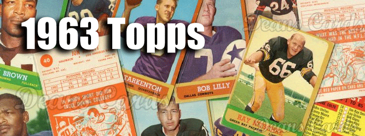 1963 Topps Football Cards 