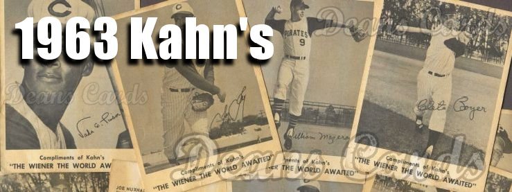 1963 Kahn's Baseball Cards 