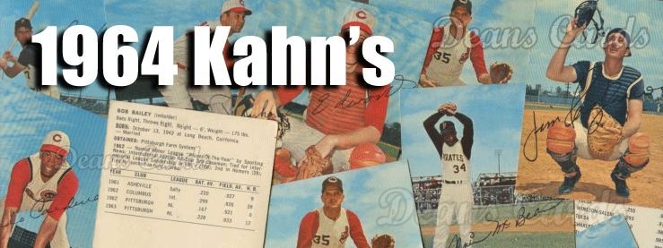 1964 Kahn's Baseball Cards 