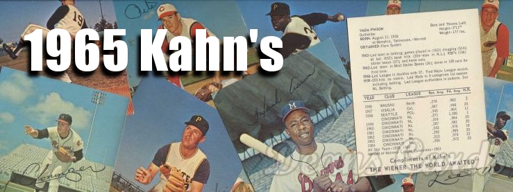 1965 Kahn's Baseball Cards 