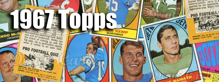 1967 Topps Football Cards 