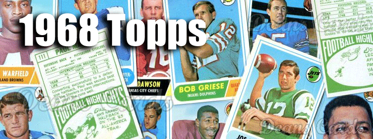 1968 Topps Football Cards 