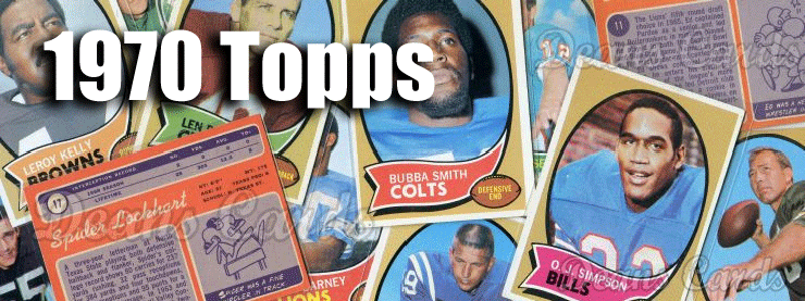 1970 Topps Football Cards 