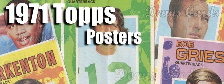 1971 Topps Football Posters 