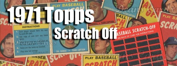 1971 Topps Scratch-Offs 