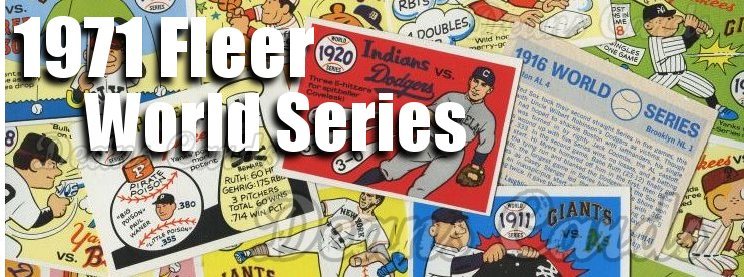 1971 Fleer World Series Baseball Cards
