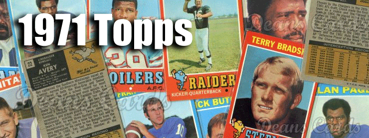 1971 Topps Football Cards 