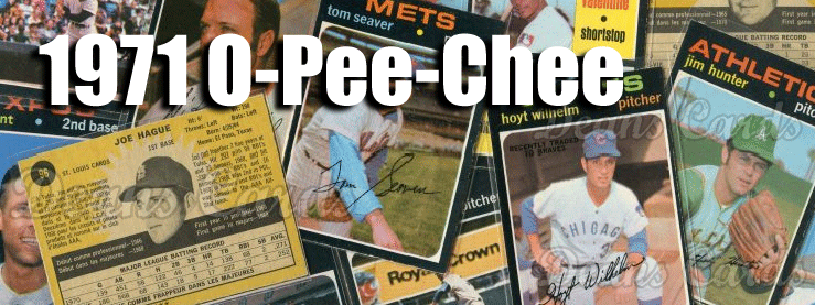 1971 O-Pee-Chee Baseball Cards 