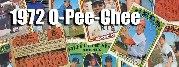 1972 O-Pee-Chee Baseball Cards 