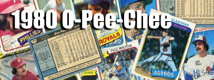 1980 O-Pee-Chee Baseball Cards 