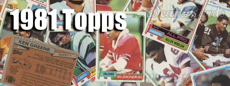 1981 Topps Football Cards 