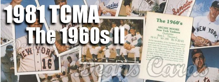 1981 TCMA The 1960's II Baseball Cards 