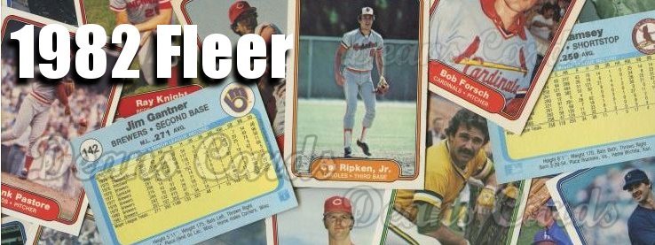 1982 Fleer Baseball Cards 