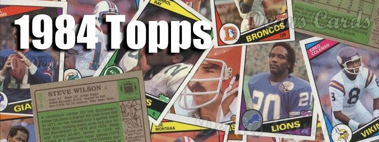 1984 Topps Football Cards 