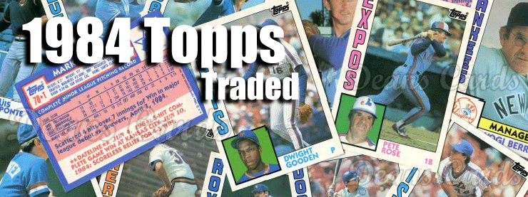 1984 Topps Traded Baseball Cards 