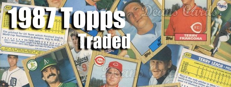1987 Topps Traded Baseball Cards 