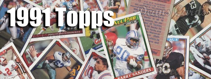 1991 Topps Football Cards 