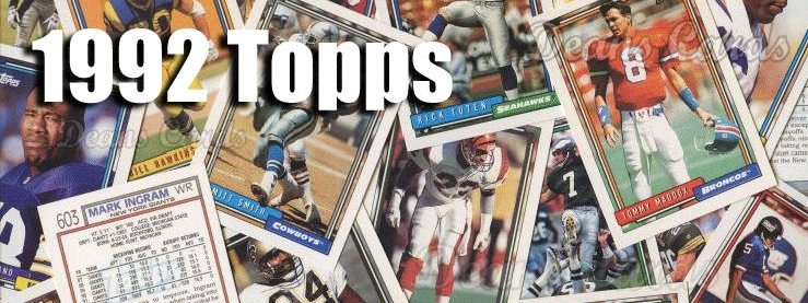 1992 Topps Football Cards 