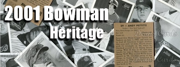 2001 Bowman Heritage Baseball Cards 