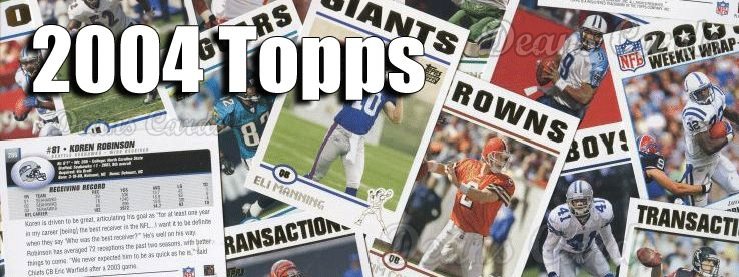 2004 Topps Football Cards 