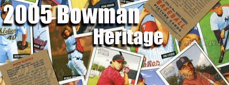 2005 Bowman Heritage Baseball Cards 