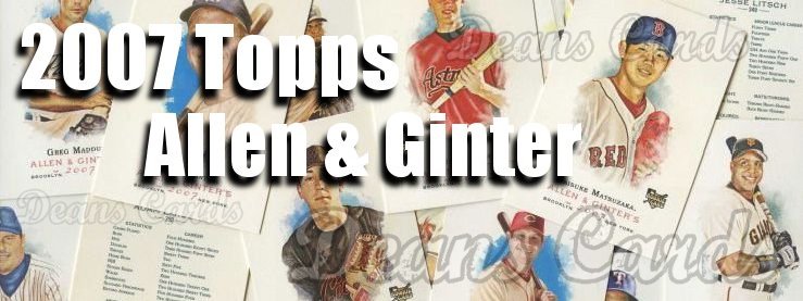 2007 Topps Allen & Ginter Baseball Cards