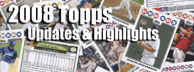 2008 Topps Update Baseball Cards 