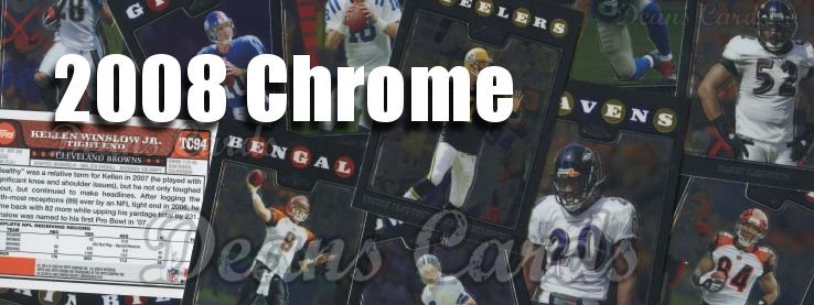 2008 Topps Chrome Football Cards 