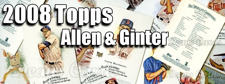 2008 Topps Allen & Ginter Baseball Cards 