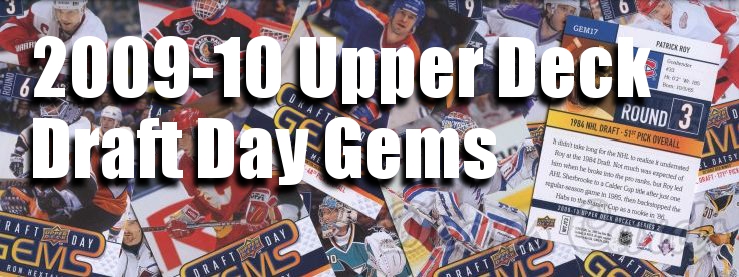 2009-10 Upper Deck Draft Day Gems Hockey Cards 