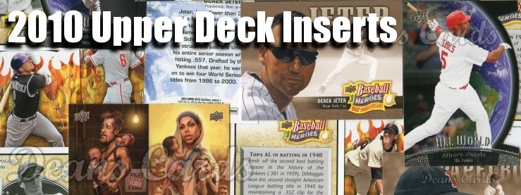 2010 Upper Deck Baseball Cards Inserts