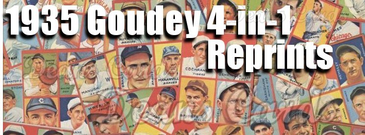 1935 Goudey 4-in-1 Reprint 