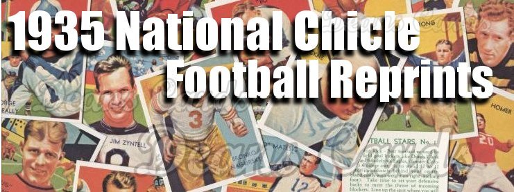 1935 National Chicle Football Reprints 