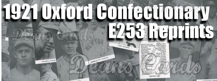 1921 E253 Oxford Confectionary Reprints