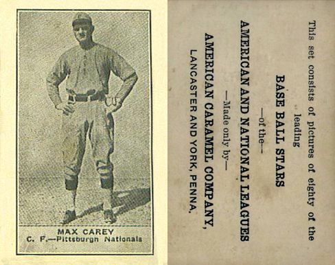 1922 E122 American Caramel Baseball Cards 